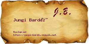 Jungi Bardó névjegykártya